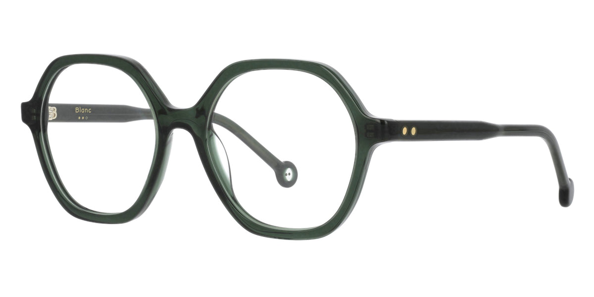 Mila VE69 — Dark Green Translucent, three-quarter view